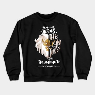 Jesus is the Lion of Judah Christian Fashion Gifts Crewneck Sweatshirt